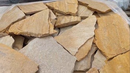 Плитняк златолит жёлтый для цоколя купить в Оренбургской области