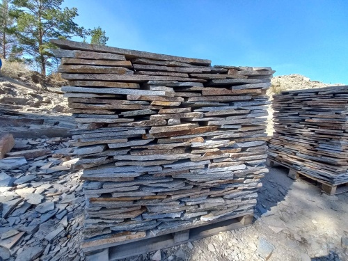 Плитняк златолит серебристый для фасада купить в Оренбургской области