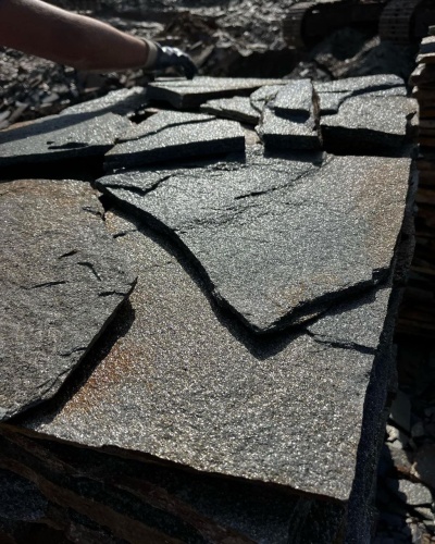 Плитняк златолит серебристый для фасада купить в Оренбургской области